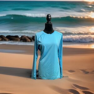 IUGA for Women UPF 50+ SPF UV Protection Long Sleeve Workout Tops with Pockets